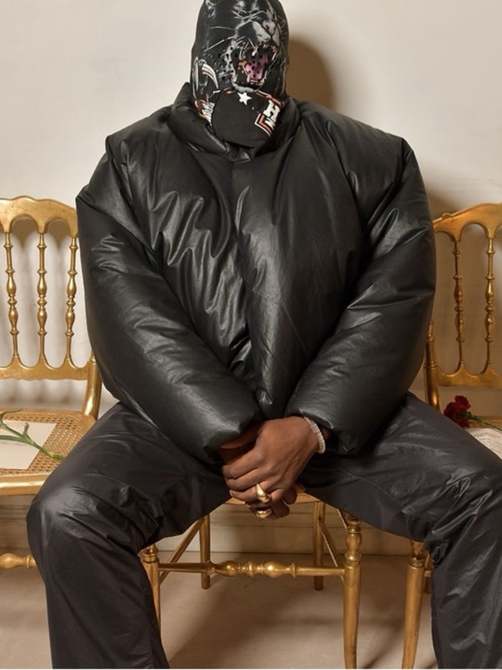 Yeezy Gap Round Puffer Jacket Matte Black XL YZY Oversized